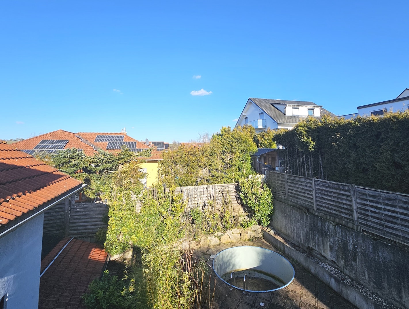 Blick vom Balkon Elternschlafzimmer