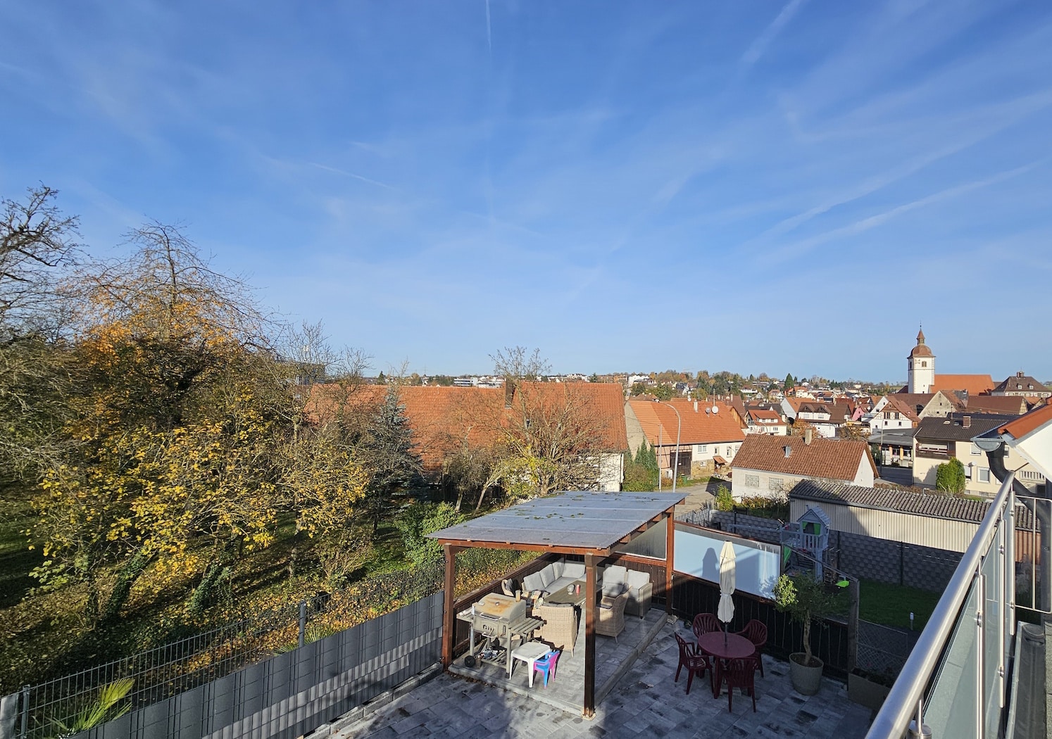 Blick von der Dachterasse