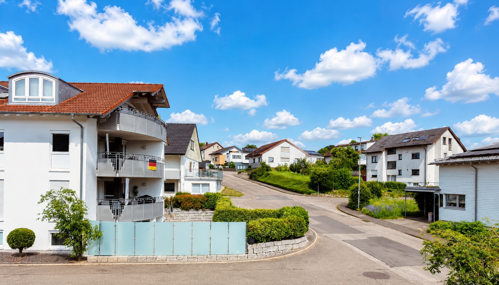 Aussicht vom Balkon