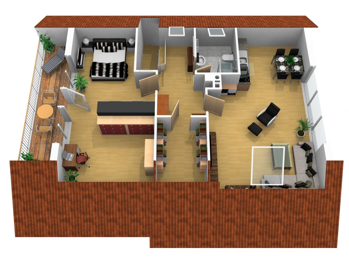 Dachgeschoss Variante Einliegerwohnung